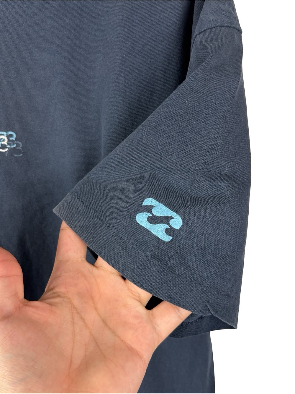 Vintage 90s Billabong 73 Surf Streetwear Single Stitch Blue Logo Shirt Size XL - Picture 5 of 8